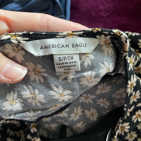 American Eagle High-Low Daisy Mini Dress - Picture 5 of 6